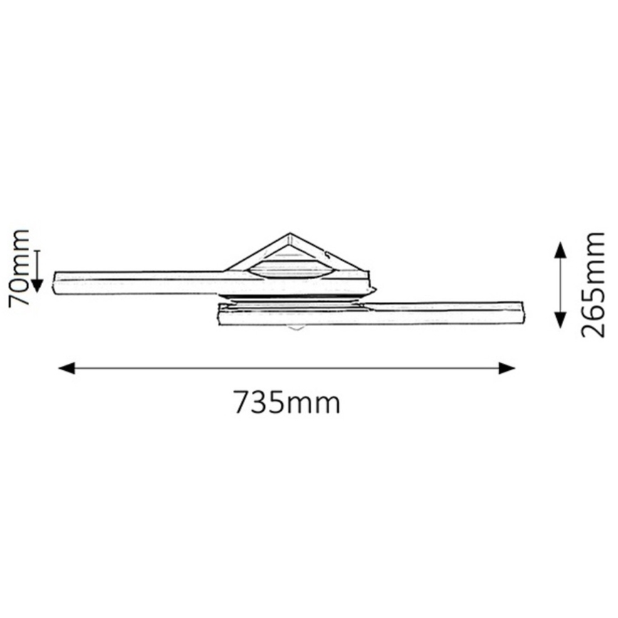 Rabalux 5895 - LED Badrum Väggbelysning ANTONIA 2xLED/12W