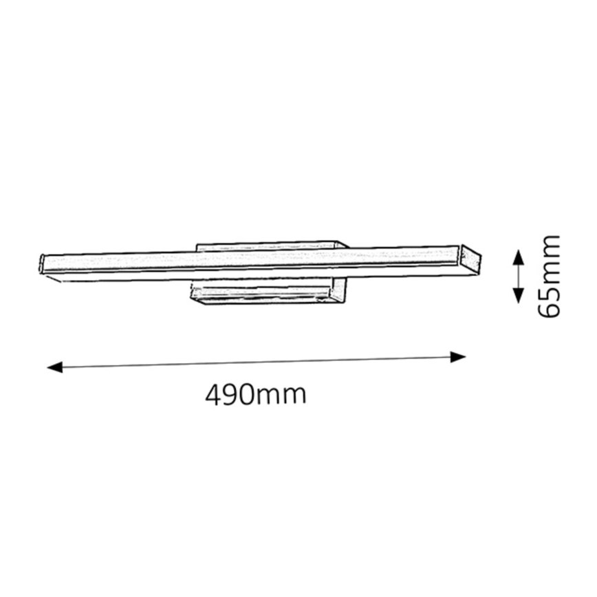 Rabalux - LED-badrumsvägglampa 12W/230V IP44