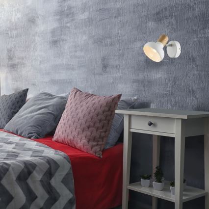 Rabalux 5943 - Väggspotlight HOLLY 1xE14/40W/230V vit