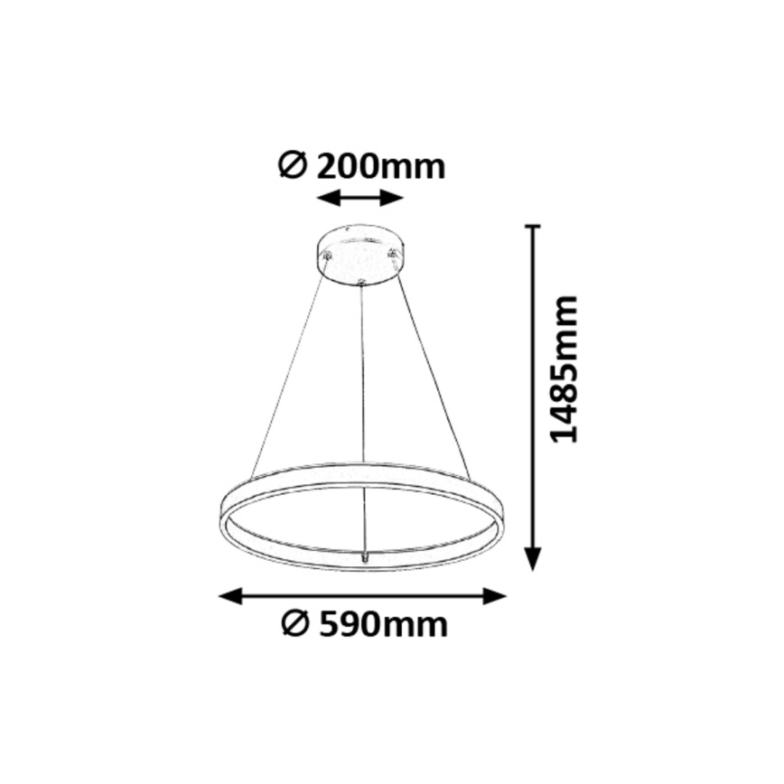 Rabalux - LED dimbar taklampa LED/36W/230V + fjärrkontroll