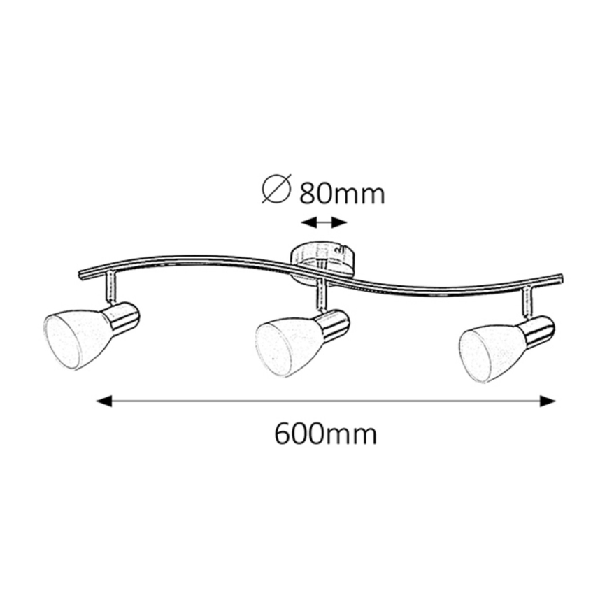 Rabalux 6303 - Spotlight SOMA 3xE14/40W/230V