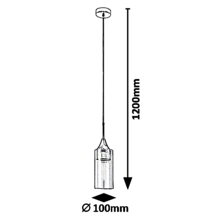 Rabalux 6349 - LED Ljuskrona med snöre CANDICE LED/5W/230V