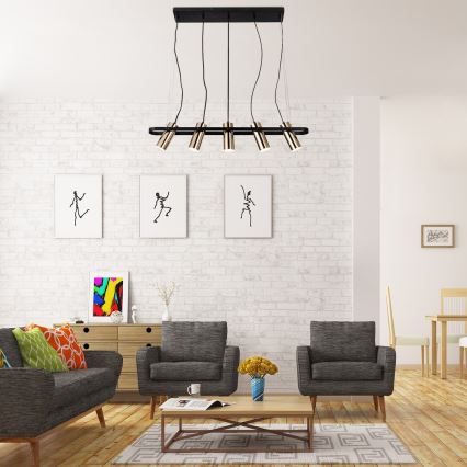 Rabalux 6430 - LED Ljuskrona med snöre RAVEN LED/25W/230V