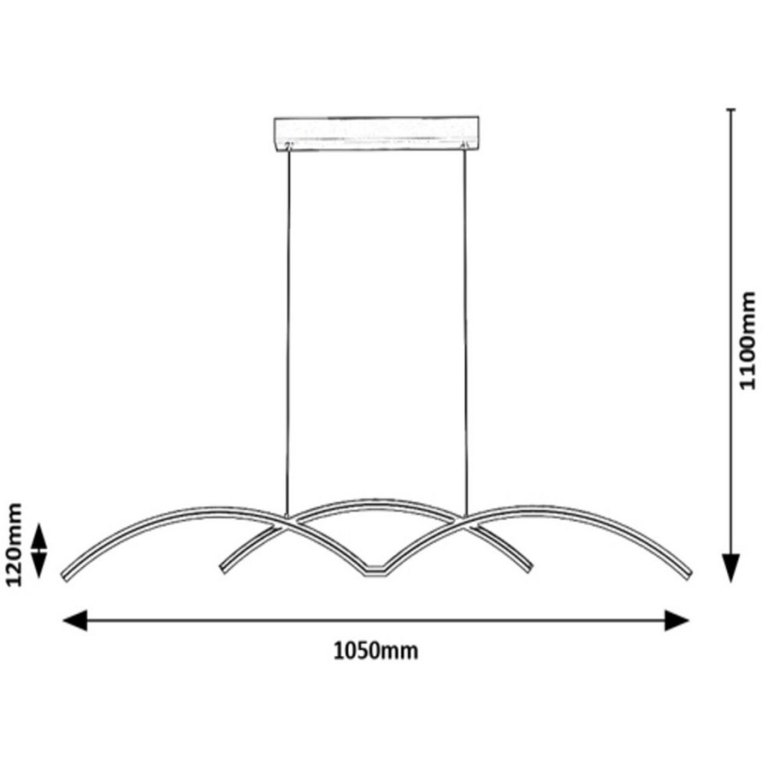 Rabalux - LED-lampa i tak med LED/40W/230V