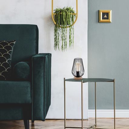 Rabalux - Bordslampa 1xE27/40W/230V svart