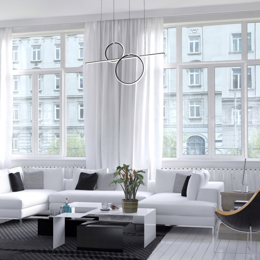 Rabalux - LED ljuskrona med upphängningsrem LED/48W/230V