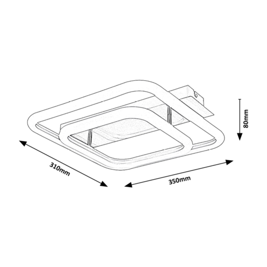 Rabalux - LED ytmonterad taklampa LED/33W/230V 31x35 cm