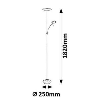 Rabalux - LED golvlampa LED/18W + LED/5W/230V