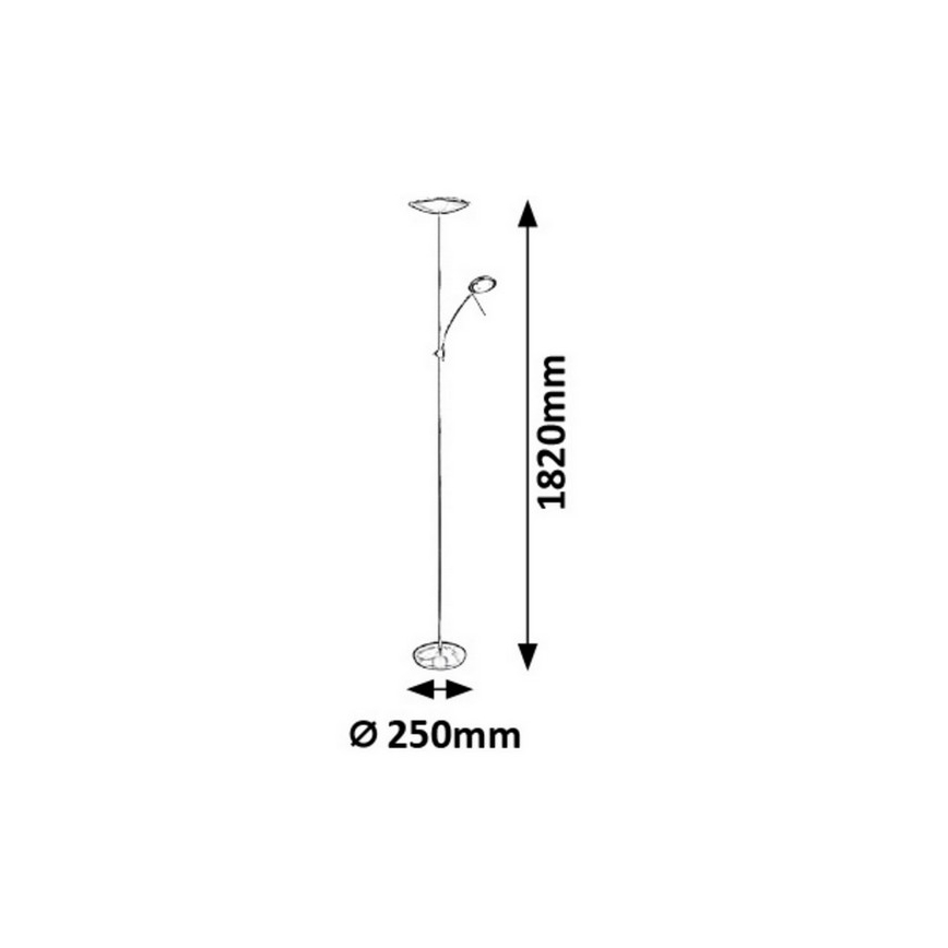 Rabalux - LED golvlampa LED/18W + LED/5W/230V