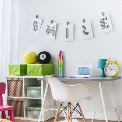 Rabalux 7008 - Bordslampa Barn GLITTER 1xE14/25W/230V