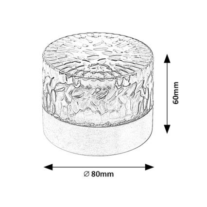 Rabalux - LED Solcellslampa LED/0,5W/1,2V IP44 600 mAh