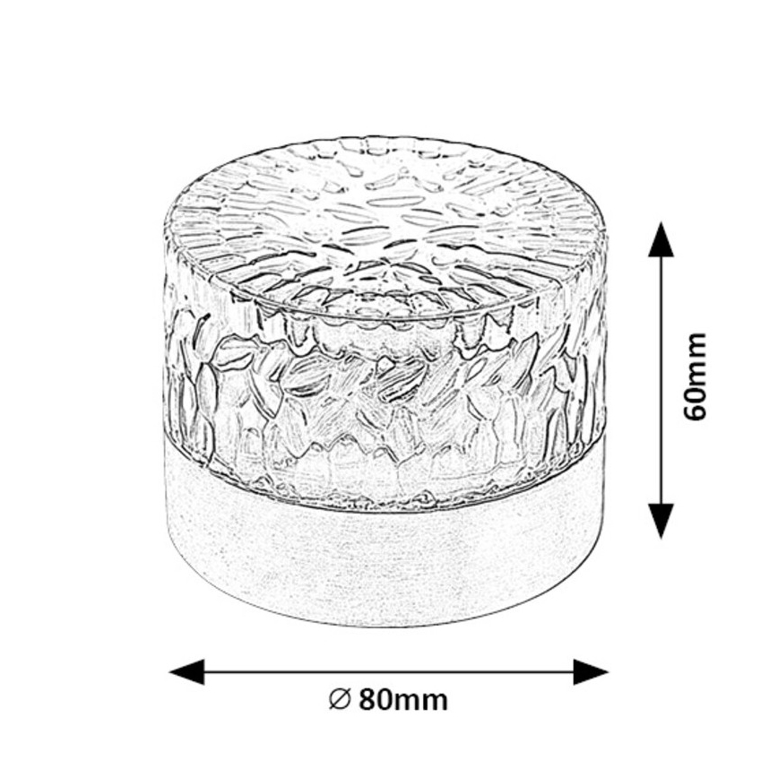 Rabalux - LED Solcellslampa LED/0,5W/1,2V IP44 600 mAh