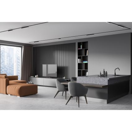 Rabalux - LED Takljus för 1-fas skenssystem LED/6W/24V 3000K 11,5 cm svart