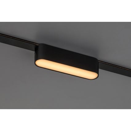 Rabalux - LED Takljus för 1-fas skenssystem LED/6W/24V 3000K 11,5 cm svart