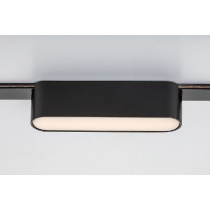 Rabalux - LED Takljus för 1-fas skenssystem LED/6W/24V 3000K 11,5 cm svart