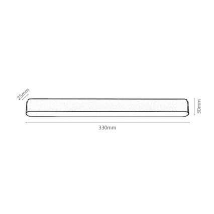 Rabalux - LED Takljus för 1-fas skenssystem LED/16W/24V 3000K 33 cm svart
