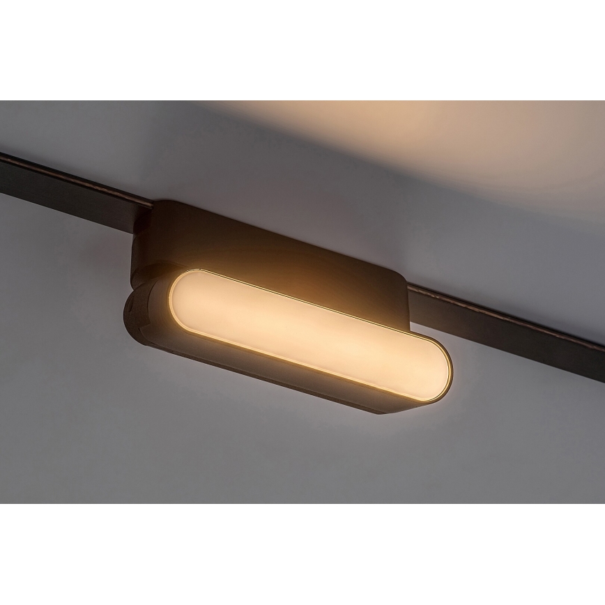 Rabalux - LED Takljus för 1-fas skenssystem LED/6W/24V 3000K 11,5 cm svart