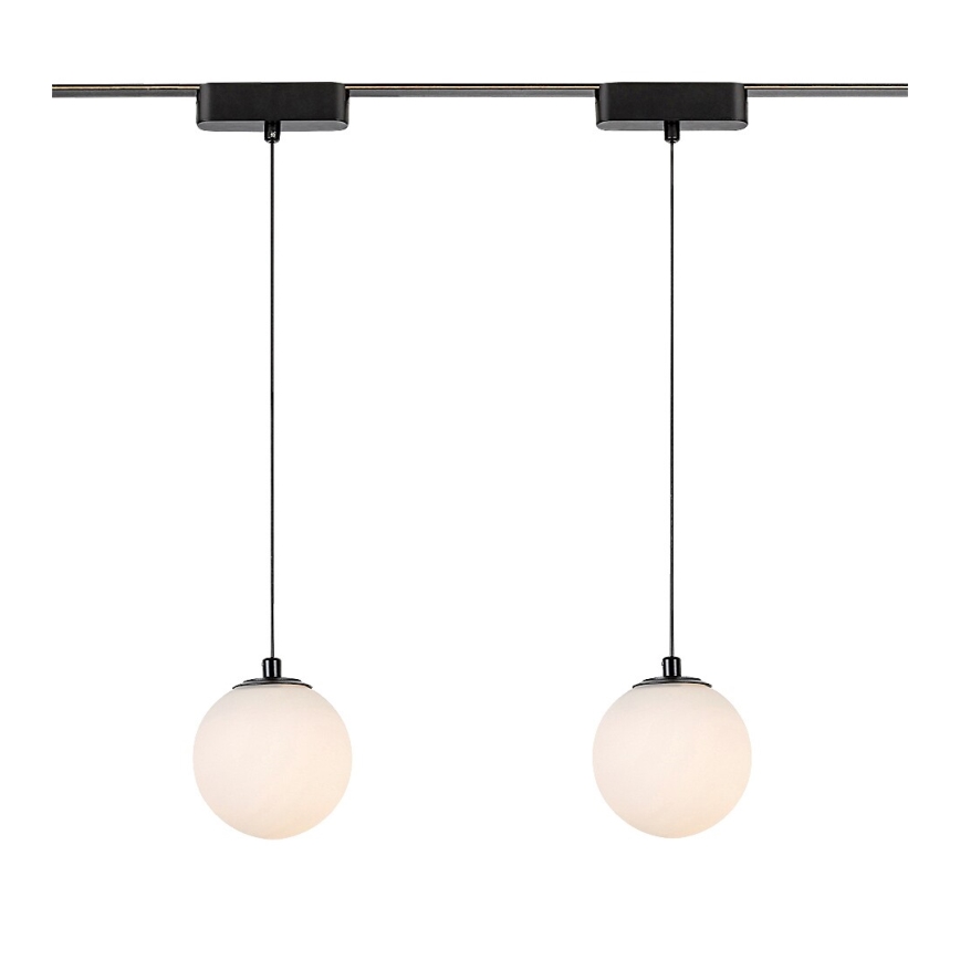 Rabalux - LED ljuskrona med textilsladd för 1-fas skensystem LED/5W/24V 3000K svart