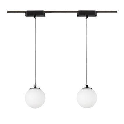 Rabalux - LED ljuskrona med textilsladd för 1-fas skensystem LED/5W/24V 3000K svart