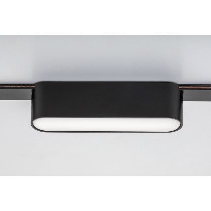 Rabalux - LED Takljus för 1-fas skenssystem LED/6W/24V 3000K 11,5 cm svart