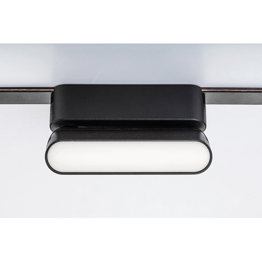 Rabalux - LED Takljus för 1-fas skenssystem LED/6W/24V 4000K 11,5 cm svart
