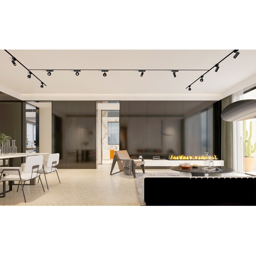 Rabalux - LED Spotlight för 1-fas skensystem LED/5W/24V 4000K svart