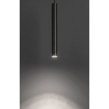 Rabalux - LED ljuskrona med textilsladd för 1-fas skensystem LED/5W/24V 4000K svart