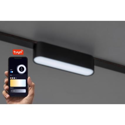 Rabalux - LED Dimbar taklampa för 1-fas skensystem LED/6W/24V 2700-5500K Wi-Fi Tuya 11,5 cm svart