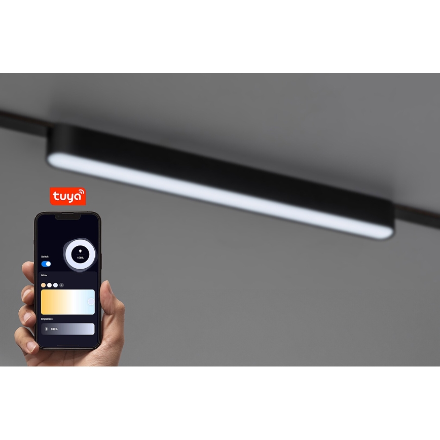 Rabalux - LED Dimbar taklampa för 1-fas skensystem LED/16W/24V 2700-5500K Wi-Fi Tuya 33 cm svart