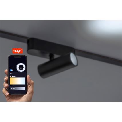 Rabalux - LED Dimbar spotlight för 1-fas skensystem LED/5W/24V 2700-5500K Wi-Fi Tuya svart