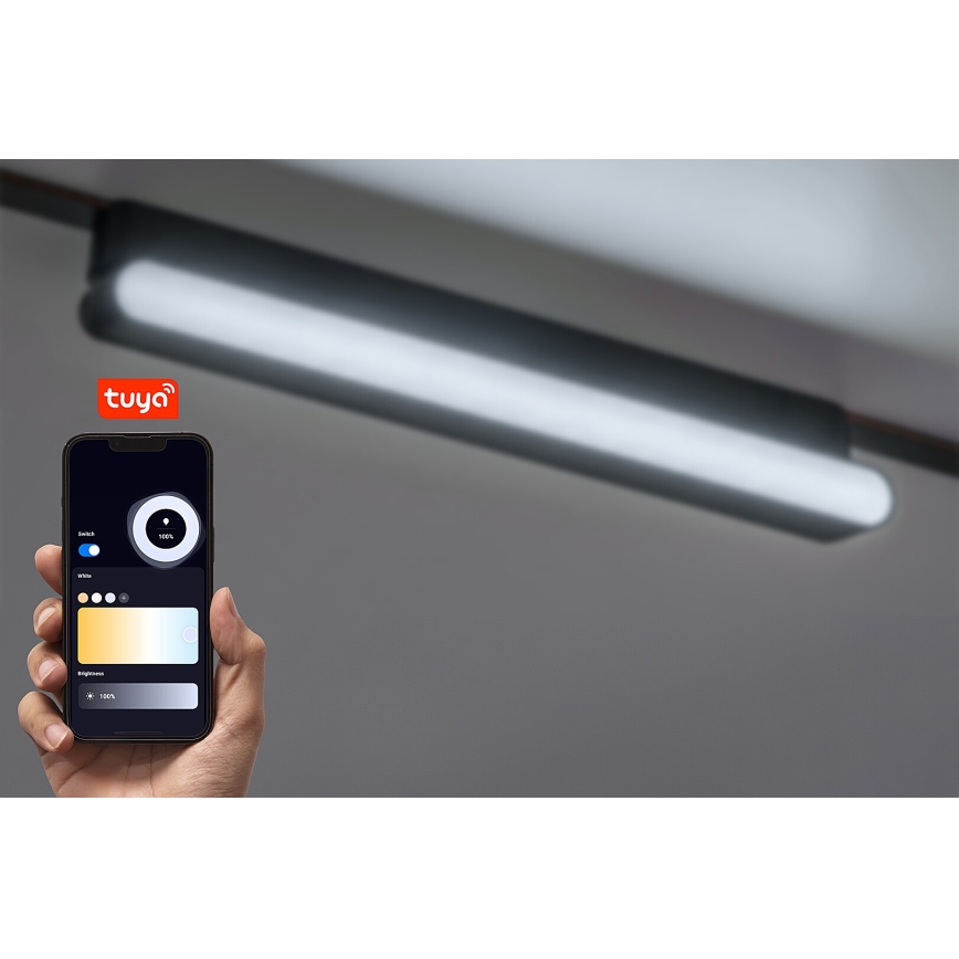 Rabalux - LED Dimbar taklampa för 1-fas skensystem LED/13W/24V 2700-5500K Wi-Fi Tuya 33 cm svart