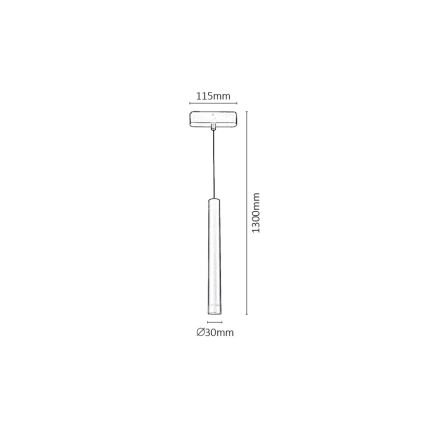 Rabalux - LED ljusreglerad ljuskrona på textilsladd för 1-fas skensystem LED/5W/24V 2700-5500K Wi-Fi Tuya svart