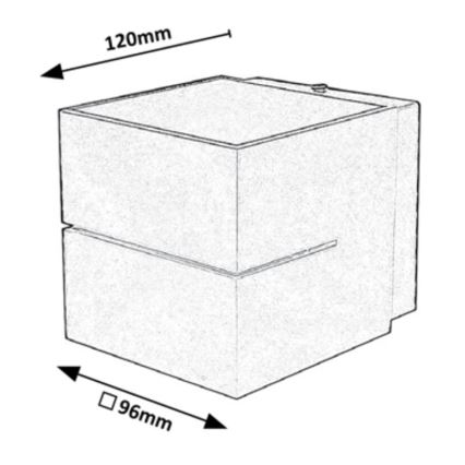 Rabalux - Vägglampa  1xG9/10W/230V grå