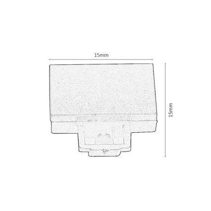 Rabalux - KIT 2x Slutkontakt för lampor i skensystem