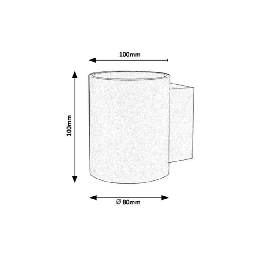 Rabalux - Vägglampa  1xG9/10W/230V svart 