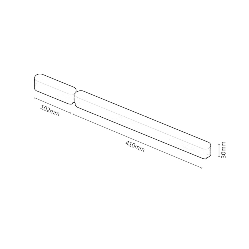 Rabalux - Strömförsörjning för ljus i skensystem 80W/24V Wi-Fi 10,2 + 41 cm svart