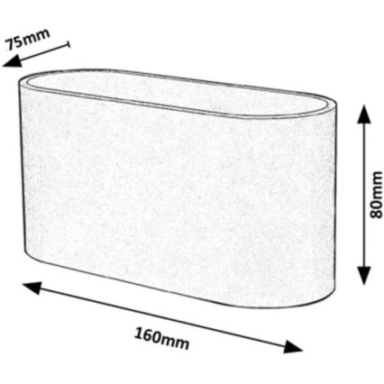 Rabalux - Vägglampa  1xG9/10W/230V svart 