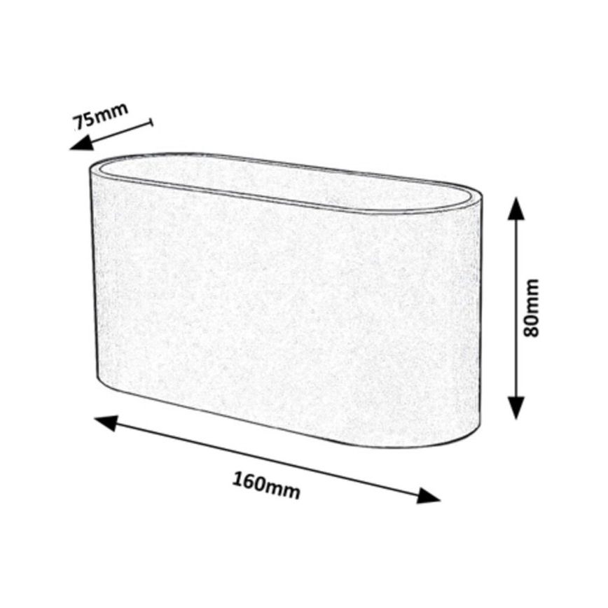 Rabalux - Vägglampa  1xG9/10W/230V svart 
