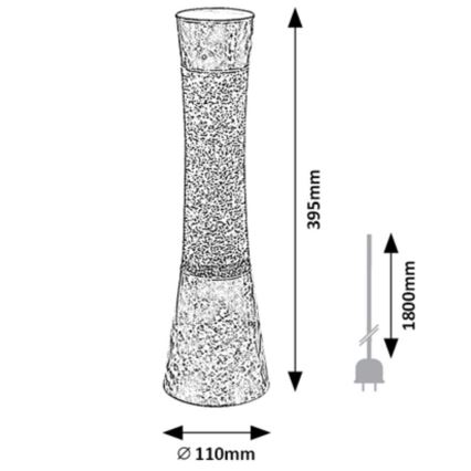 Rabalux  - Lava lampa MINKA 1xGY6,35/20W/230V blå
