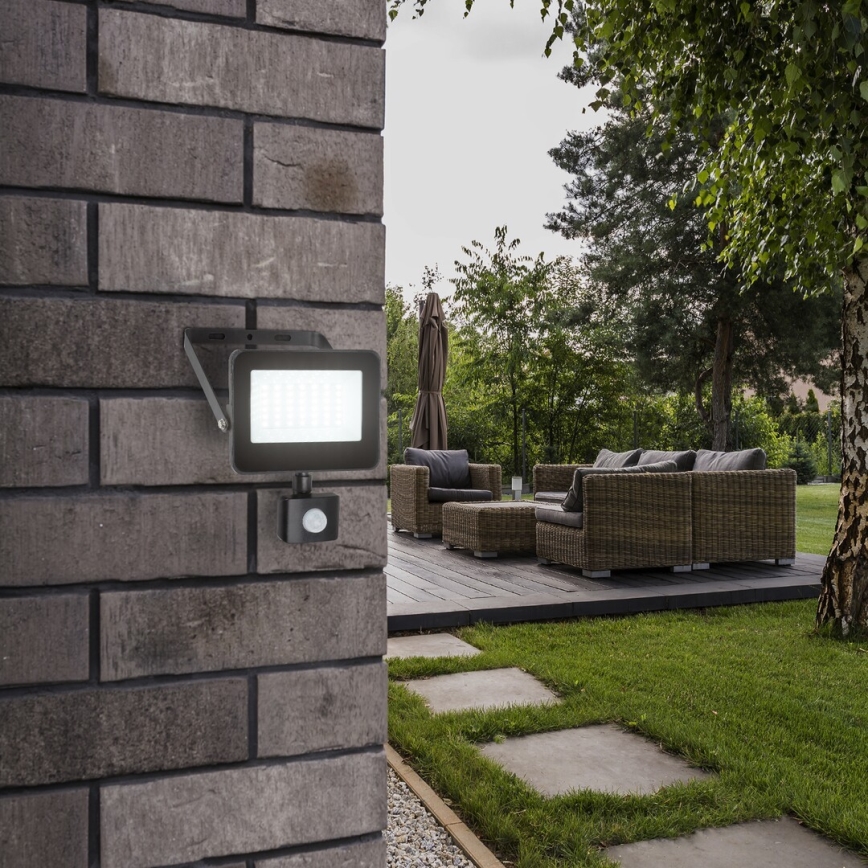 Rabalux - LED strålkastare med sensor LED/30W/230V 4000K IP44 svart