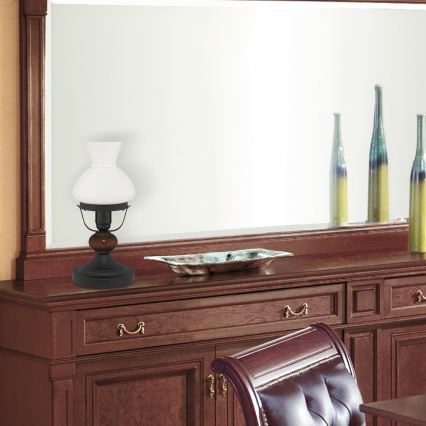 Rabalux - Bordslampa E27/60W/230V valnöt