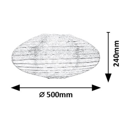 Rabalux - Lampskärm för ljuskrona max. 40W diameter 50 cm vit