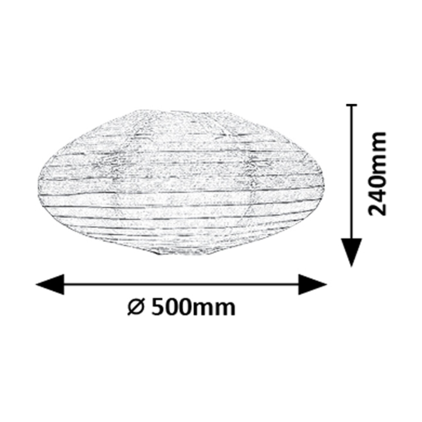 Rabalux - Lampskärm för ljuskrona max. 40W diameter 50 cm vit