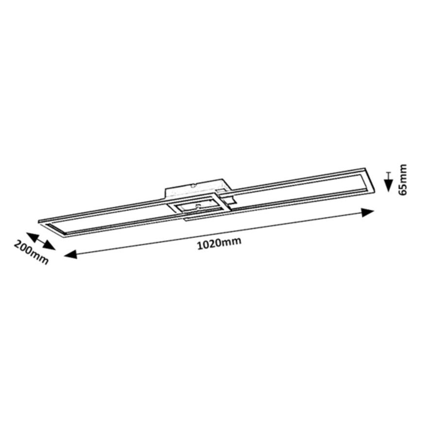 Rabalux - LED dimbar taklampa LED/38W/230V 3000-6500K Wi-Fi Tuya + fjärrkontroll 20x102 cm