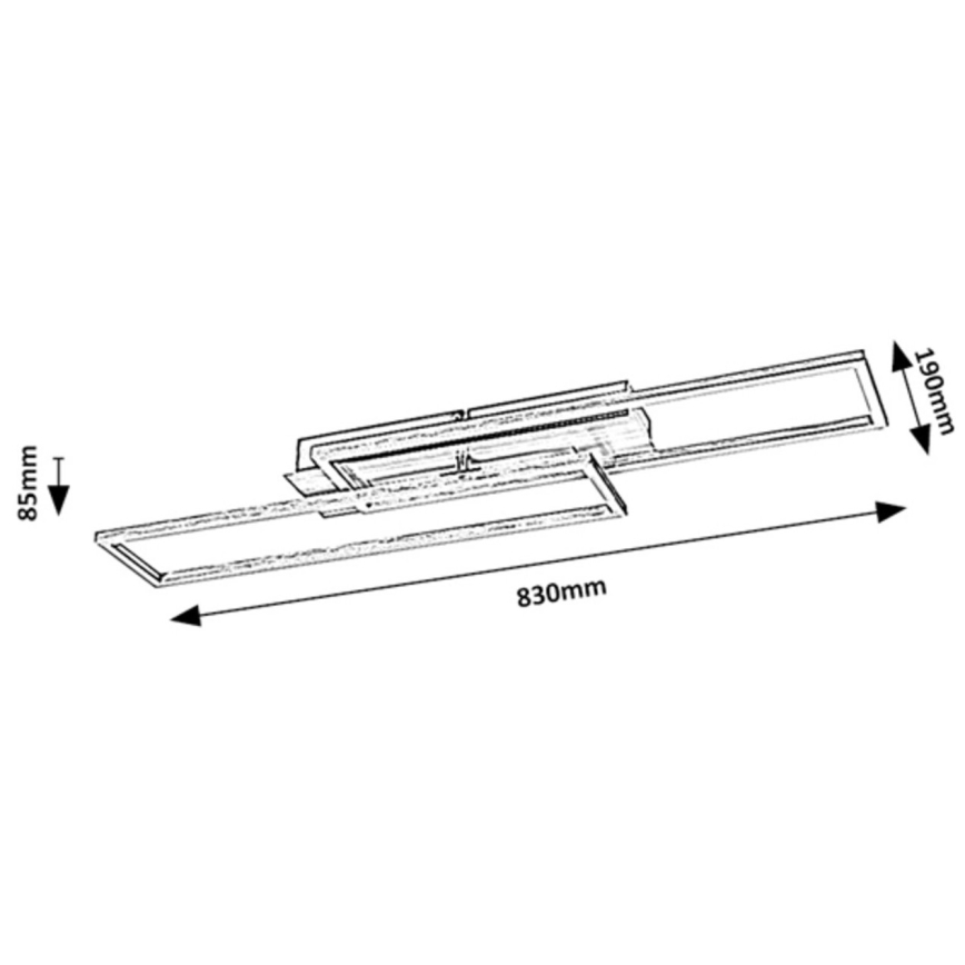 Rabalux - Dimbart LED-takarmatur LED/40W/230V 4000K 83x19 cm
