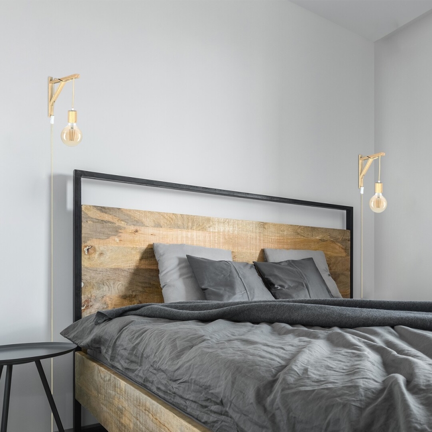 Rabalux - Vägglampa 1xE27/60W/230V bok