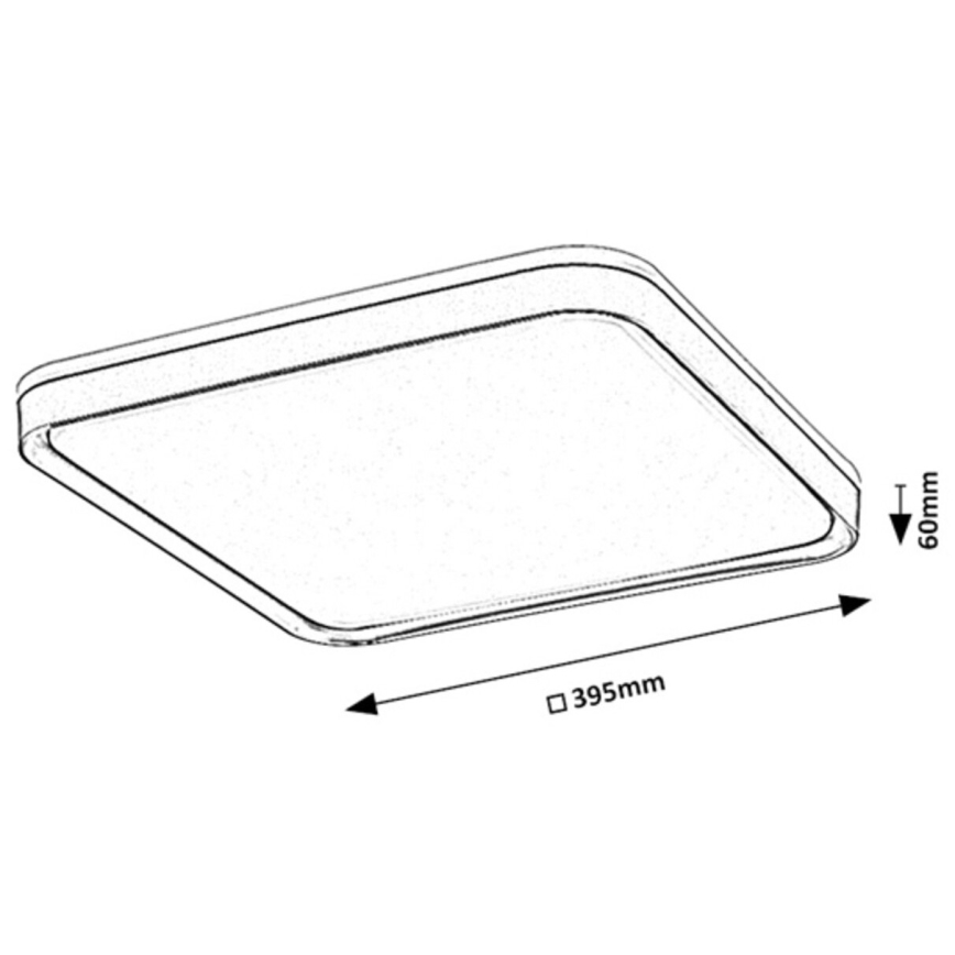 Rabalux - LED taklampa LED/26W/230V 3000K 39,5x39,5 cm