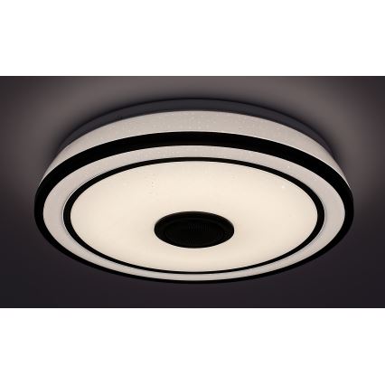 Rabalux - LED RGB Dimbart taklampa med högtalare LED/24W/230V 3000-6500K + fjärrkontroll Ø 39,5 cm