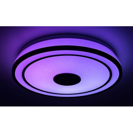 Rabalux - LED RGB Dimbart taklampa med högtalare LED/24W/230V 3000-6500K + fjärrkontroll Ø 39,5 cm