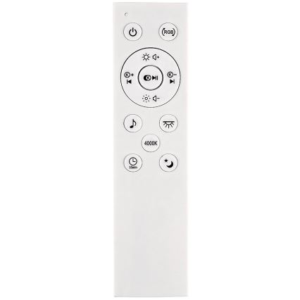 Rabalux - LED RGB Dimbart taklampa med högtalare LED/24W/230V 3000-6500K + fjärrkontroll Ø 39,5 cm